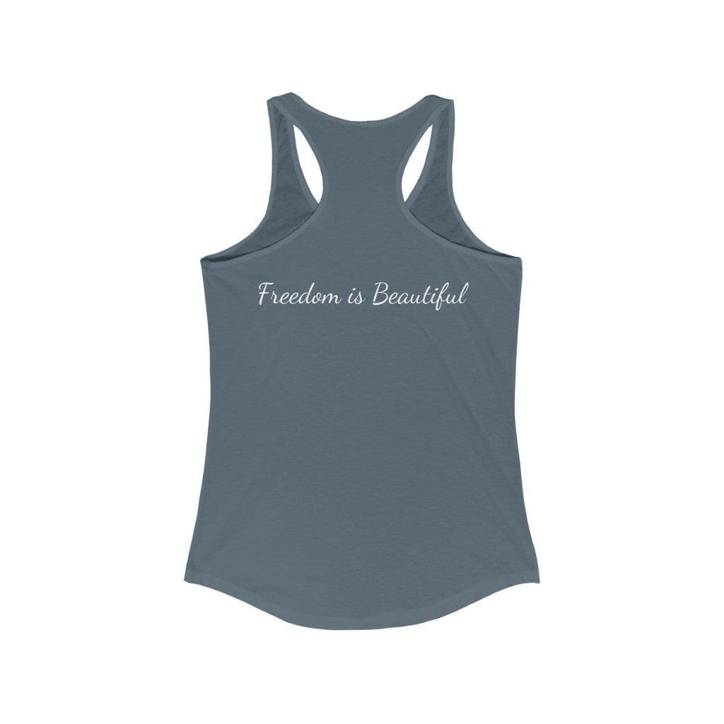 Proud Patriot Shield - Women's Racerback Tank - Pledge Project
