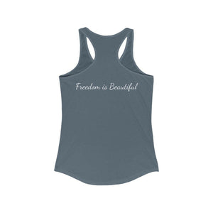 Proud Patriot Shield - Women's Racerback Tank - Pledge Project