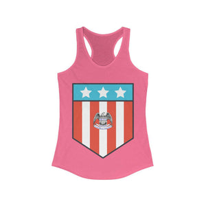 Proud Patriot Shield - Women's Racerback Tank - Pledge Project