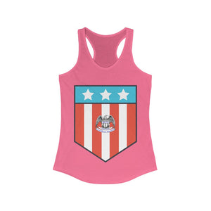 Proud Patriot Shield - Women's Racerback Tank - Pledge Project