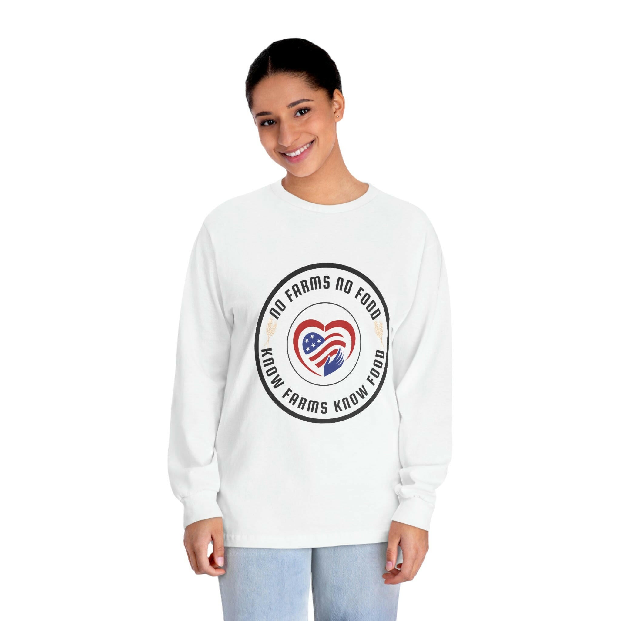 Hand Over Heart - Unisex Classic Long Sleeve T-Shirt.